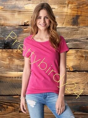 Retro AEO Pink Melon Favorite Fit Sheer Tee Shirt